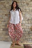 Elsie Pure Cotton Cap Sleeve Blouse White